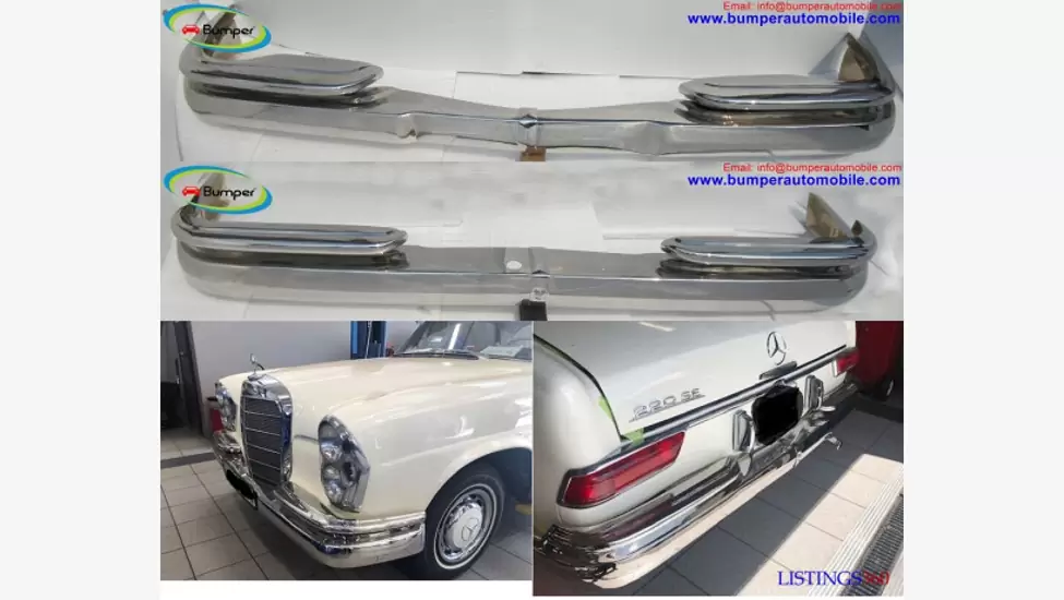 Mercedes W111 W112 Fintail coupe bumpers (1959
