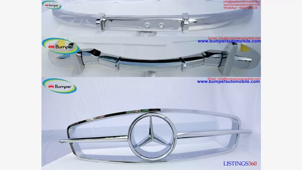 Mercedes 300SL gullwing coupe bumper and front grill(1954-1957)