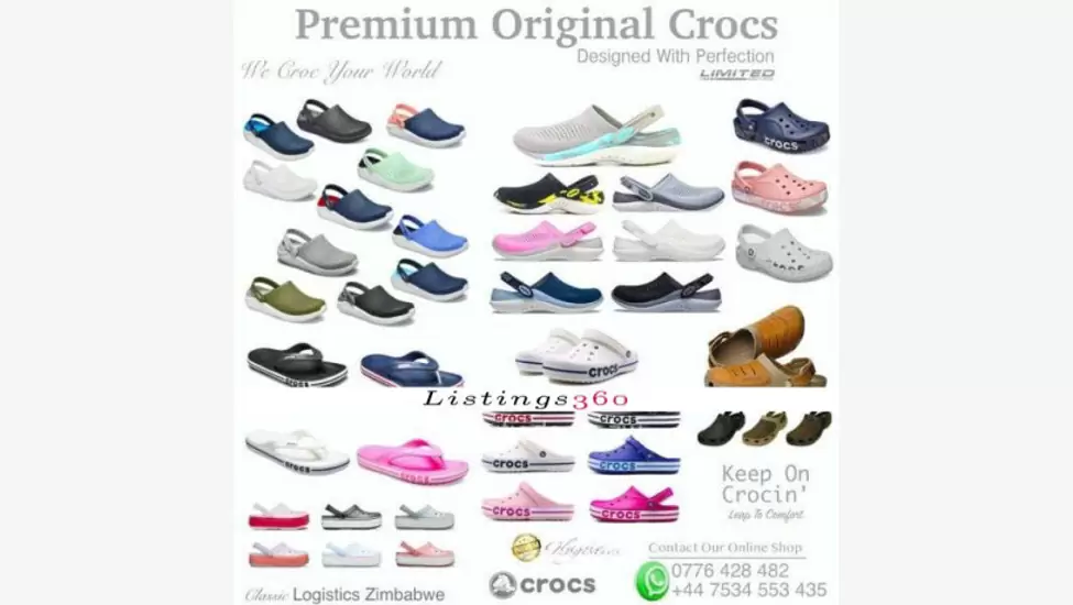 Premium Limited Edition Original Crocs, Clogs And Croc Slippers In Harare Zimba