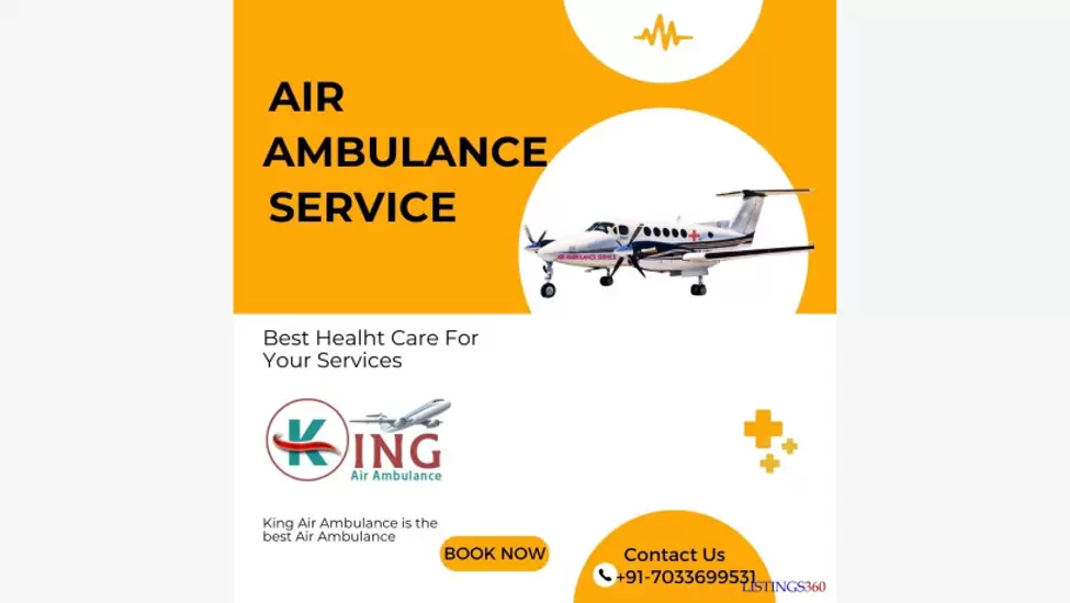Get the Best Air Ambulance Services in Dibrugarh by King Air Ambulance.