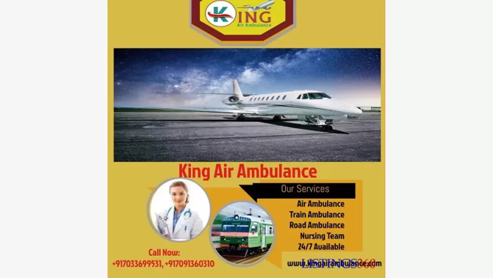 Z$349,99999 King Air Ambulance Service in Patna is the Provider of Medical Transportation at a Lower Wage